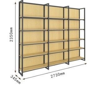 Rack di visualizzazione combinato a quattro colonne per supermercati Farmacie e magazzini di articoli di ufficio