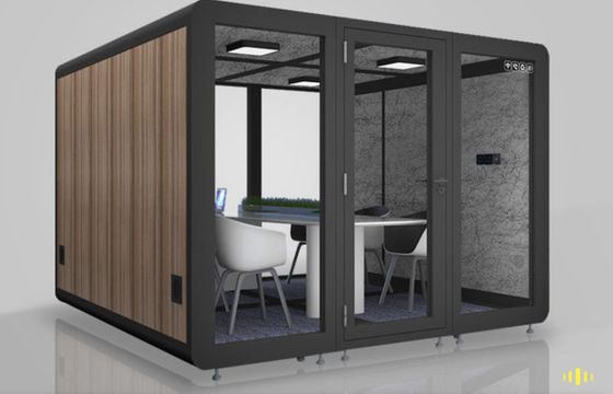 Sala insonorizzata di lusso leggera mobile per registrazioni di riunioni e spazio privato