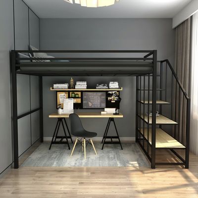 Banister Stairs Double Loft Bed con telaio in metallo e Space Capsule Hotel Bed Cabinet