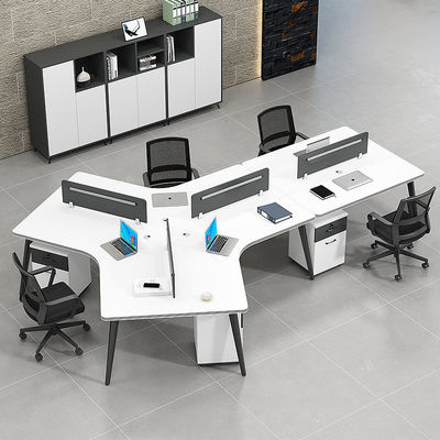 Modern Open Working Area Office Workstations con scrivania personalizzabile e sedili 2 / 4 / 6