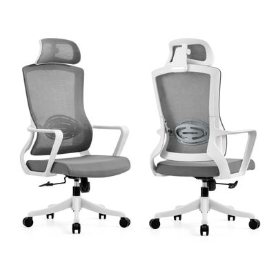 Sedia da ufficio ergonomica in alluminio con poggiapiedi per stile contemporaneo
