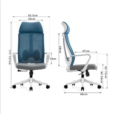 Big Boss Modern Fabric Office Chair con supporto lombare regolabile e base metallica
