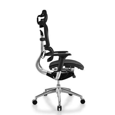 Sedia ergonomica a schiena alta regolabile con base in alluminio per mobili per ufficio