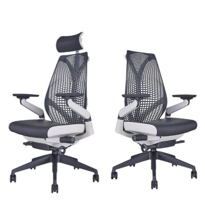 Bionic Design Protezione della colonna vertebrale Computer Home Chair con materiale a maglia e appoggio per braccio 4D