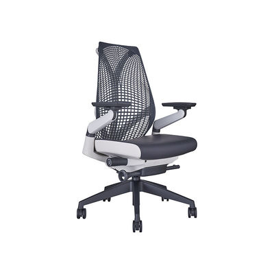 Bionic Design Protezione della colonna vertebrale Computer Home Chair con materiale a maglia e appoggio per braccio 4D