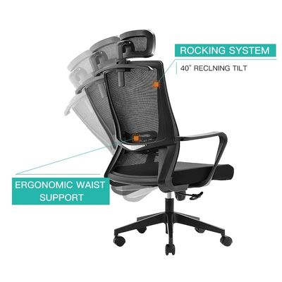 Confortevole Executive Ergonomic Mesh Office Chair per riunioni e conferenze dei visitatori