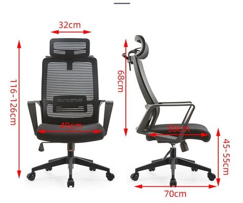 Confortevole Executive Ergonomic Mesh Office Chair per riunioni e conferenze dei visitatori