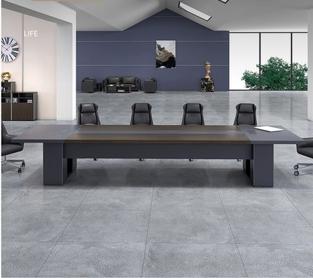 OEM ODM SI NERO Tavolo da riunione in legno moderno per mobili da ufficio e negoziati
