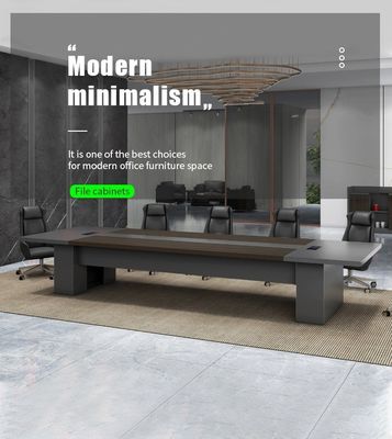 OEM ODM SI NERO Tavolo da riunione in legno moderno per mobili da ufficio e negoziati