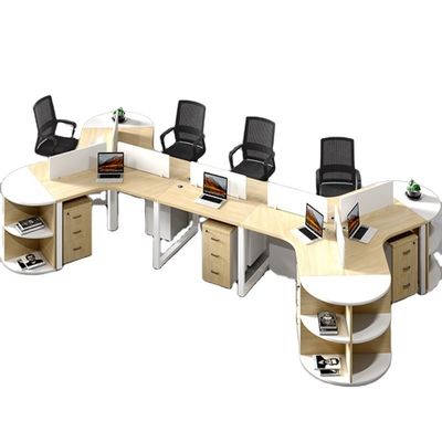 Semplice e moderno mobili d'ufficio angolo combinazione personale tavolo per 3/6 persone