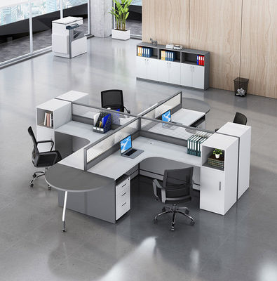 Combinazione di tavolo e sedia per ufficio in alluminio/tessuto/acciaio