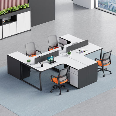 Combinazione di tavolo e sedia per ufficio in alluminio/tessuto/acciaio