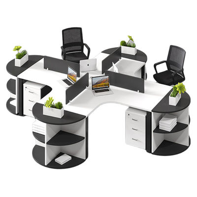 Spazi di lavoro Arredamento per ufficio Scrivania e sedia in legno Combinazione per 3/6 persone
