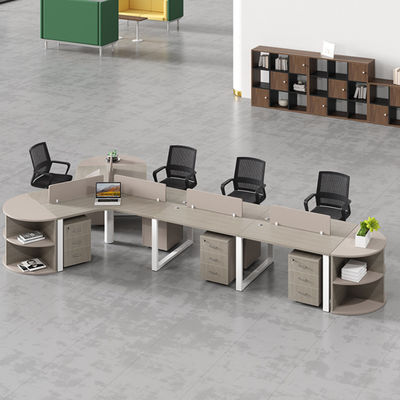 Spazi di lavoro Arredamento per ufficio Scrivania e sedia in legno Combinazione per 3/6 persone