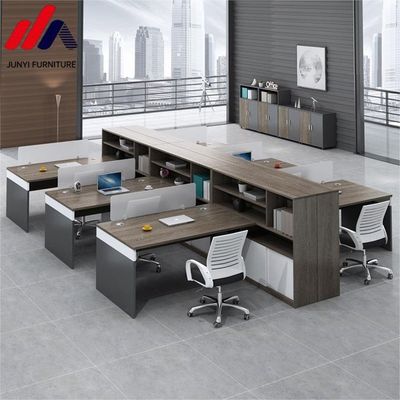 Stazione di lavoro di ufficio in stile moderno con design modulare aperto e materiale MFC