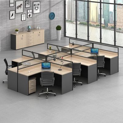 Area ufficio privata Scrivania modulare con design moderno e materiale MFC