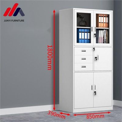 Armadio per archivi per ufficio con struttura di knock down e materiale in acciaio inossidabile
