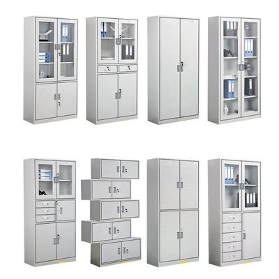 0Spessore.5-1.2 mm Modern Office Steel Filing Cabinet con acciaio inossidabile