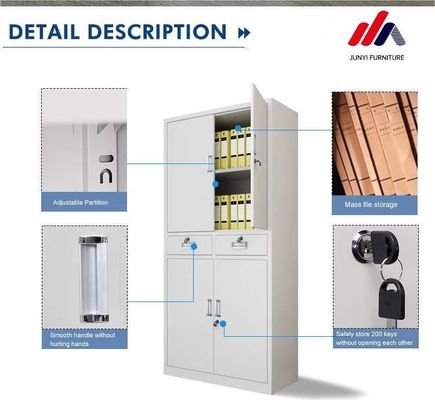 0Spessore.5-1.2 mm Modern Office Steel Filing Cabinet con acciaio inossidabile