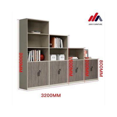 Archivio in legno per strutture per il tempo libero e scaffale aperta per lo stoccaggio in edifici per uffici