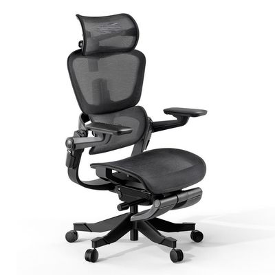 Sedia di ufficio girevole Boss personalizzata con poggiapiedi regolabile e braccio di metallo in alluminio