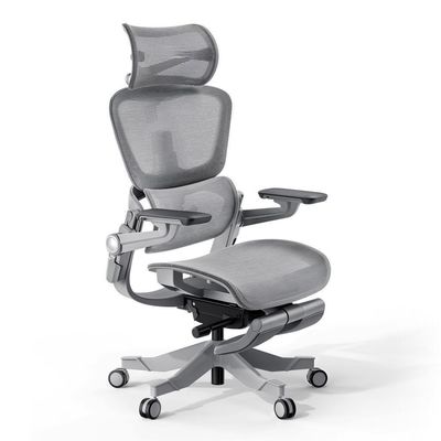 Sedia di ufficio girevole Boss personalizzata con poggiapiedi regolabile e braccio di metallo in alluminio